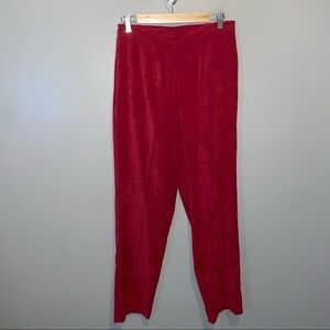 NWT Sag Harbor Velour Straight leg pants